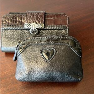 Brighton Black Wallet / Card Case & Small Cosmetic / Coin Bag